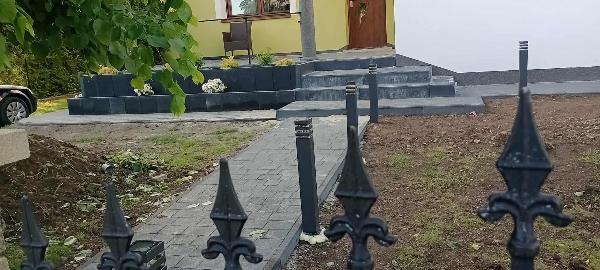 wykopy pod ogrodzenia minikoparką Myślenice