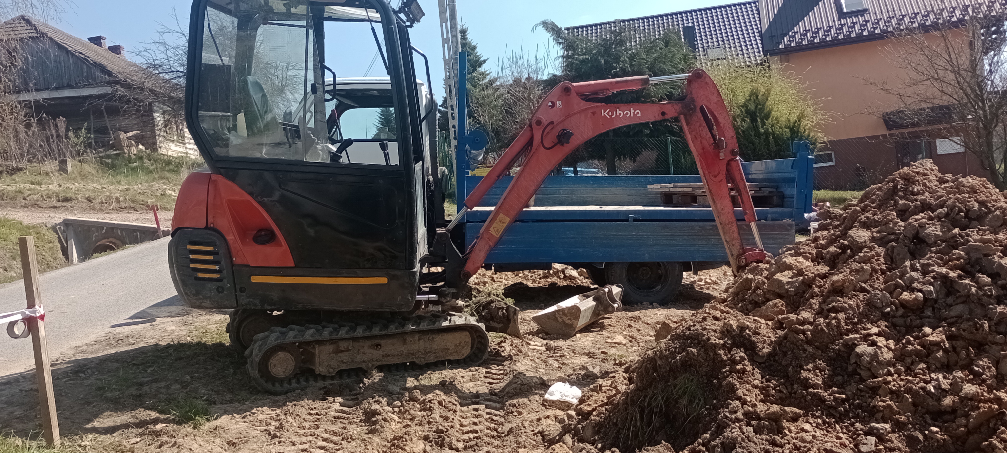 Prace minikoparką Myślenice