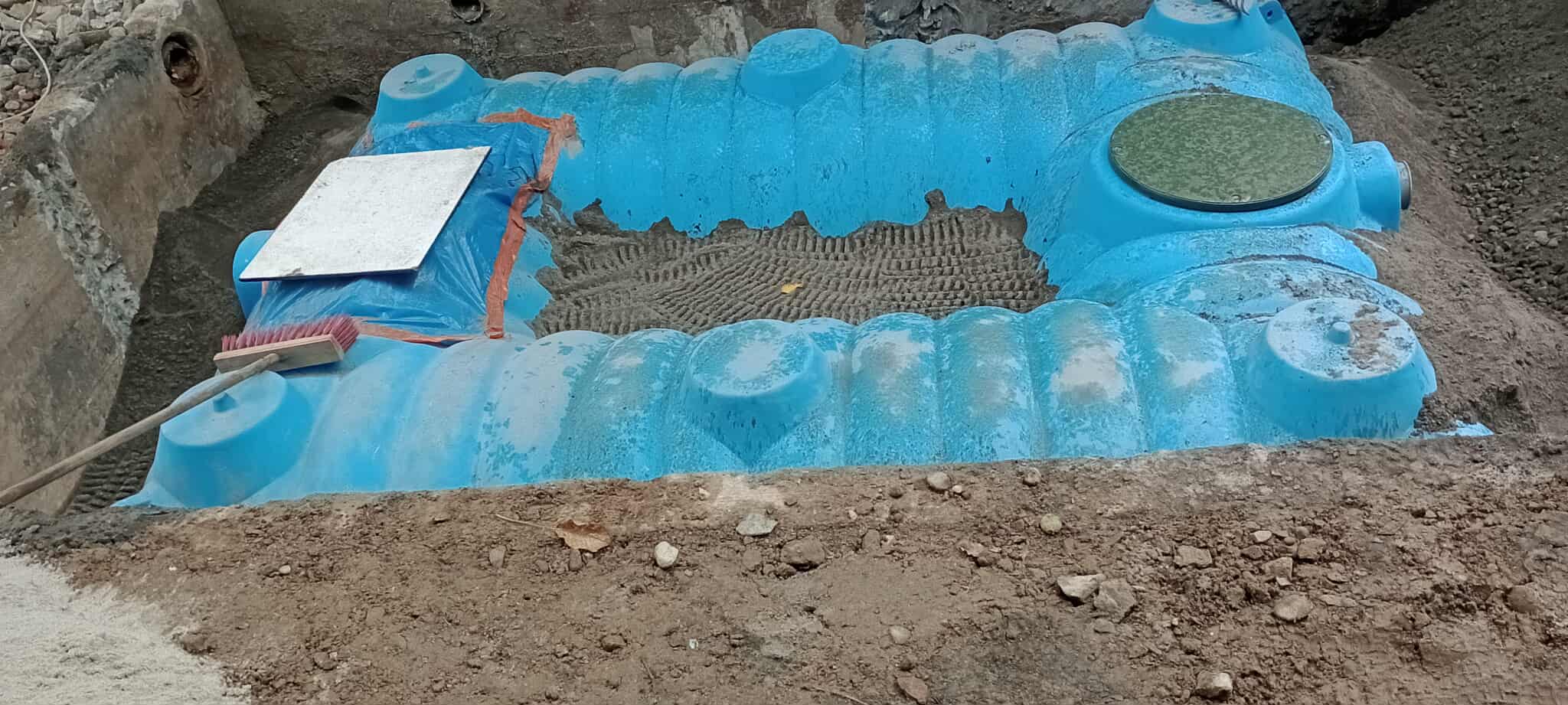 Wykopy pod zbiorniki Myślenice